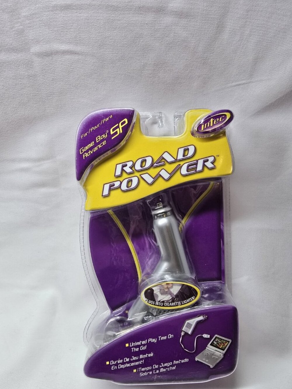 Intec Road Power Travel Car Charger for Game Boy Advance SP GBA New 2004